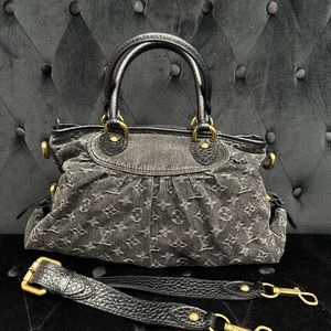 Neo cabby mm Louis Vuitton black denim authentic